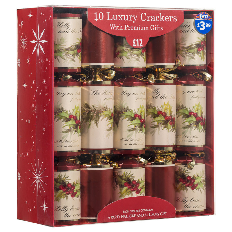 Luxary Christmas Crackers
 B&M Luxury Christmas Crackers 10pk