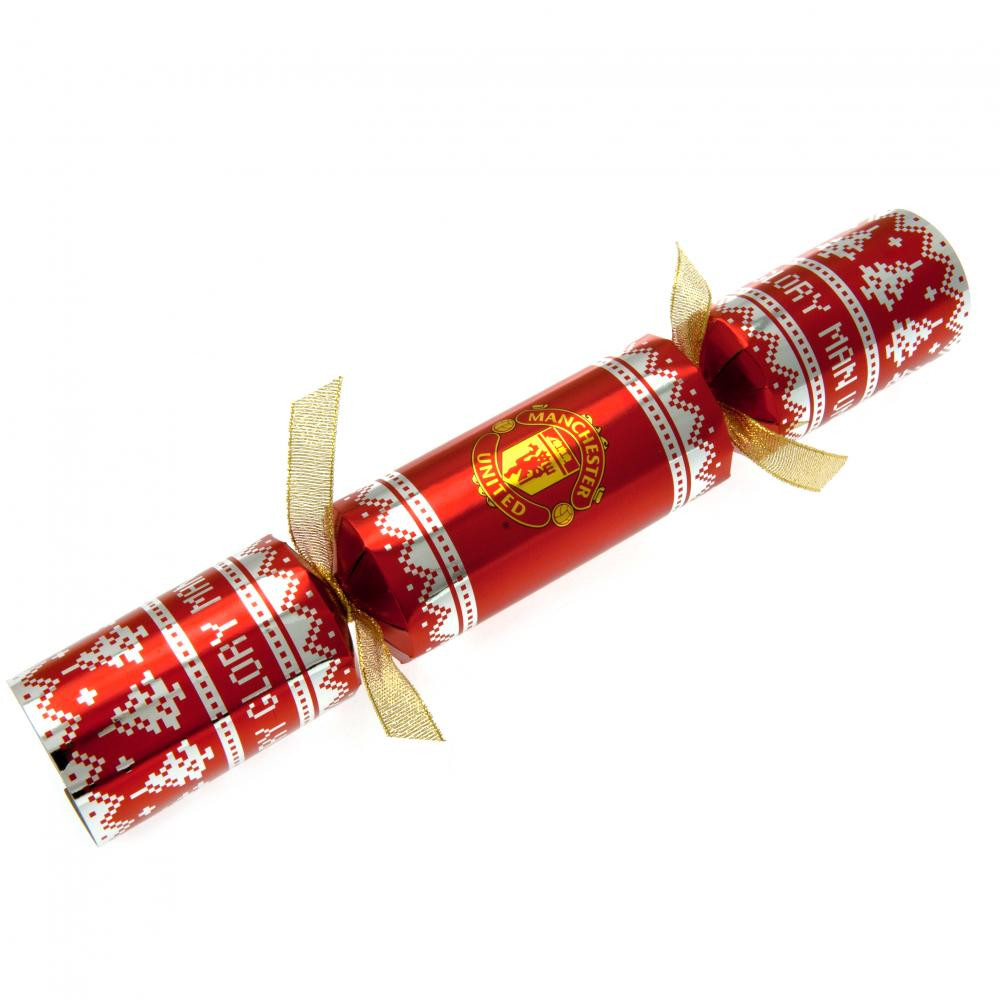 Luxary Christmas Crackers
 ficial Manchester United F C 6pk Luxury Christmas