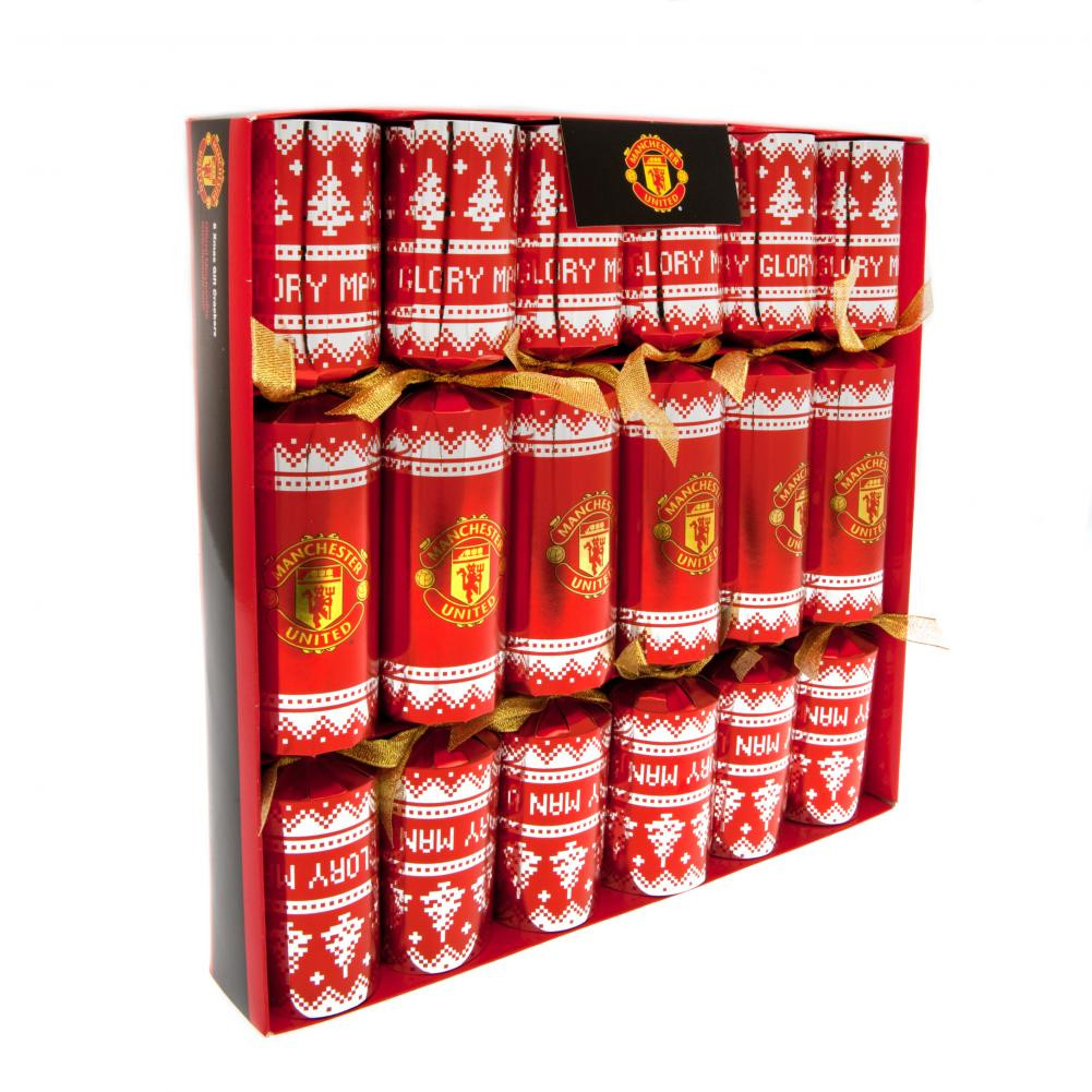 Luxary Christmas Crackers
 ficial Manchester United F C 6pk Luxury Christmas