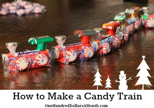 Making Christmas Candy
 How To Make A Candy Train Easy Kids Christmas Crafts