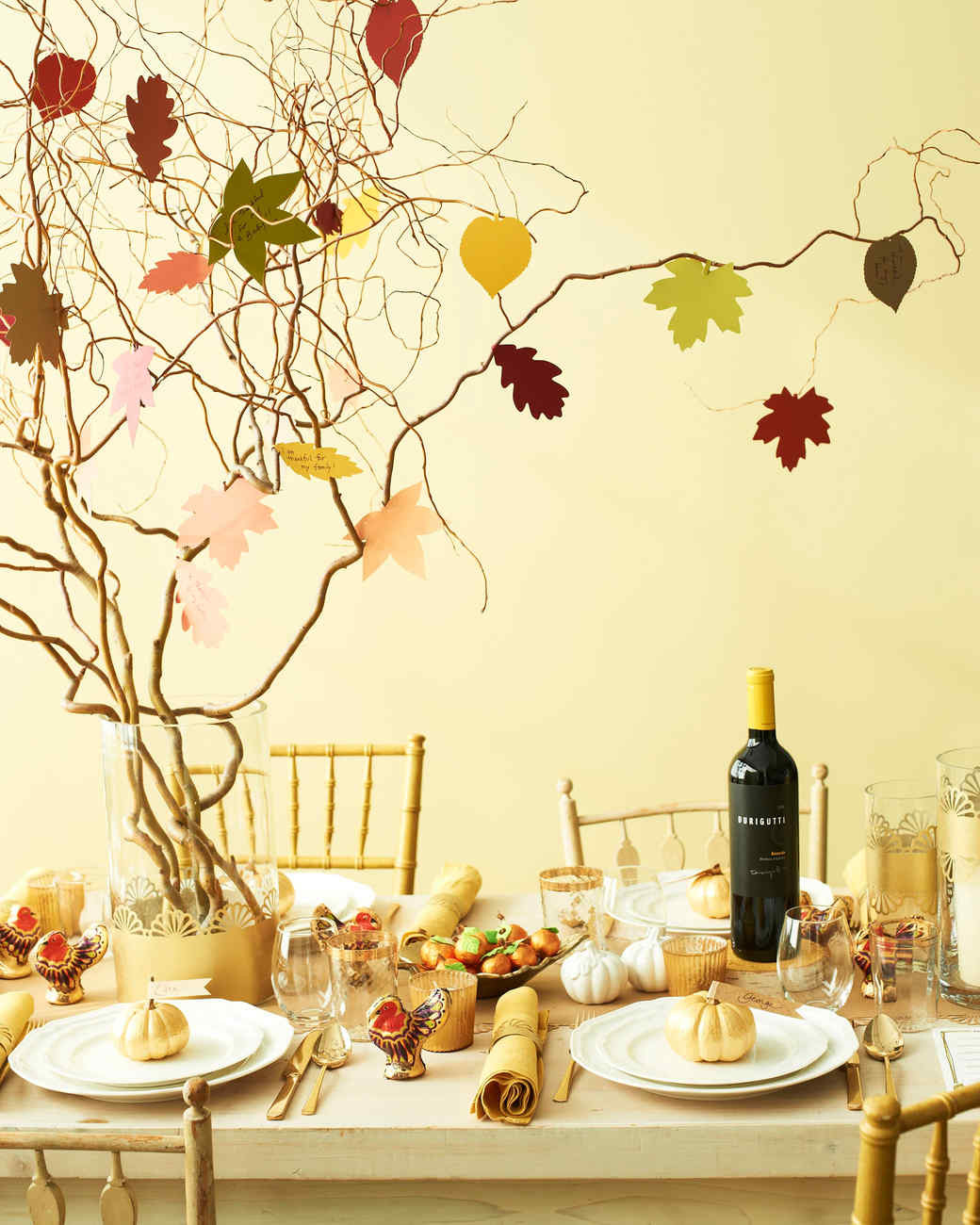 Martha Stewart Thanksgiving Turkey
 Tree Centerpieces Time to Branch Out with Your Table