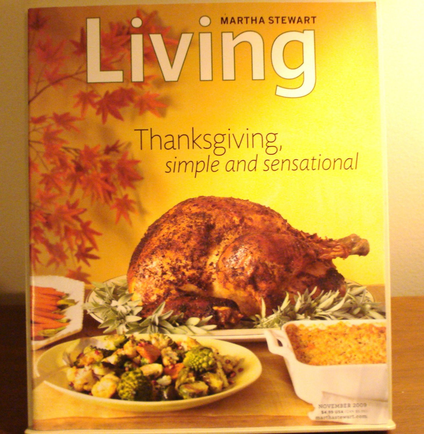 Martha Stewart Turkey Recipes Thanksgiving
 Martha Stewart Living magazine November 2009 Thanksgiving