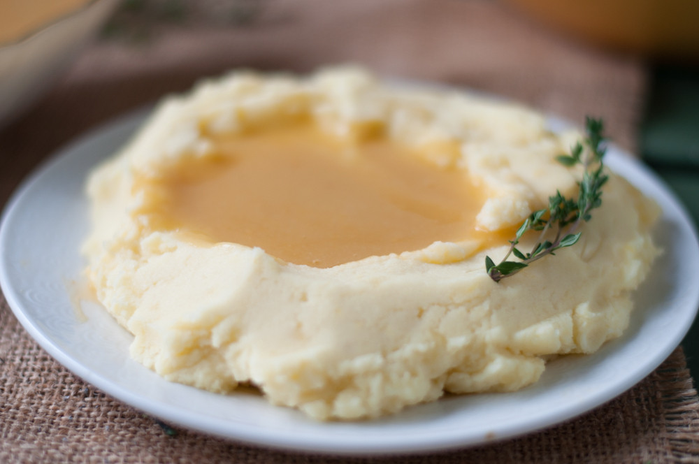 Mashed Potatoes Thanksgiving
 Vegan Mashed Potatoes with Apple Cider Gravy Thyme & Love