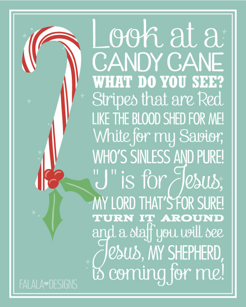 Meaning Of The Candy Cane For Christmas
 falala designs Candy Cane Poem
