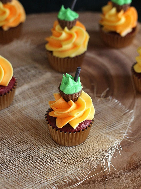 Mini Halloween Cupcakes
 Halloween Cauldron Cupcakes Cookies and Cups