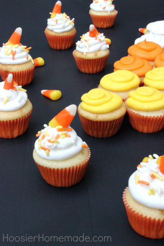 Mini Halloween Cupcakes
 Mini Candy Corn Cupcakes Hoosier Homemade