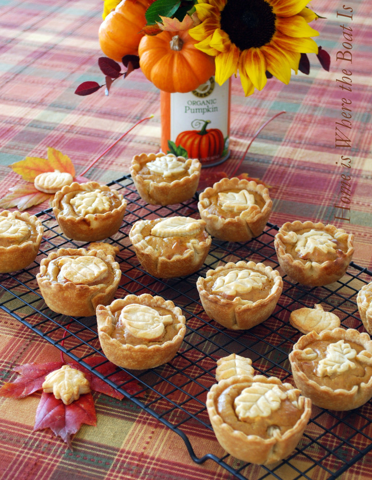 Mini Pies For Thanksgiving
 Mini Pumpkin Pies and a Blooming Can – Home is Where the