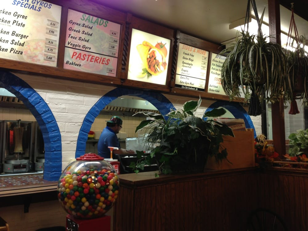 Nick'S Gyros Sioux Falls
 The menu board at the order station Yelp