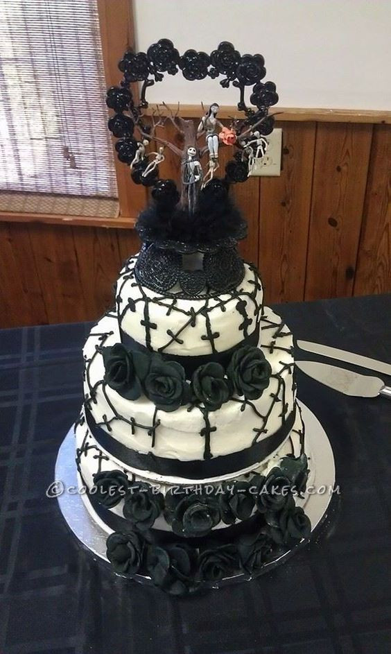Nightmare Before Christmas Cakes Decorations
 Christmas wedding cakes Nightmare before christmas
