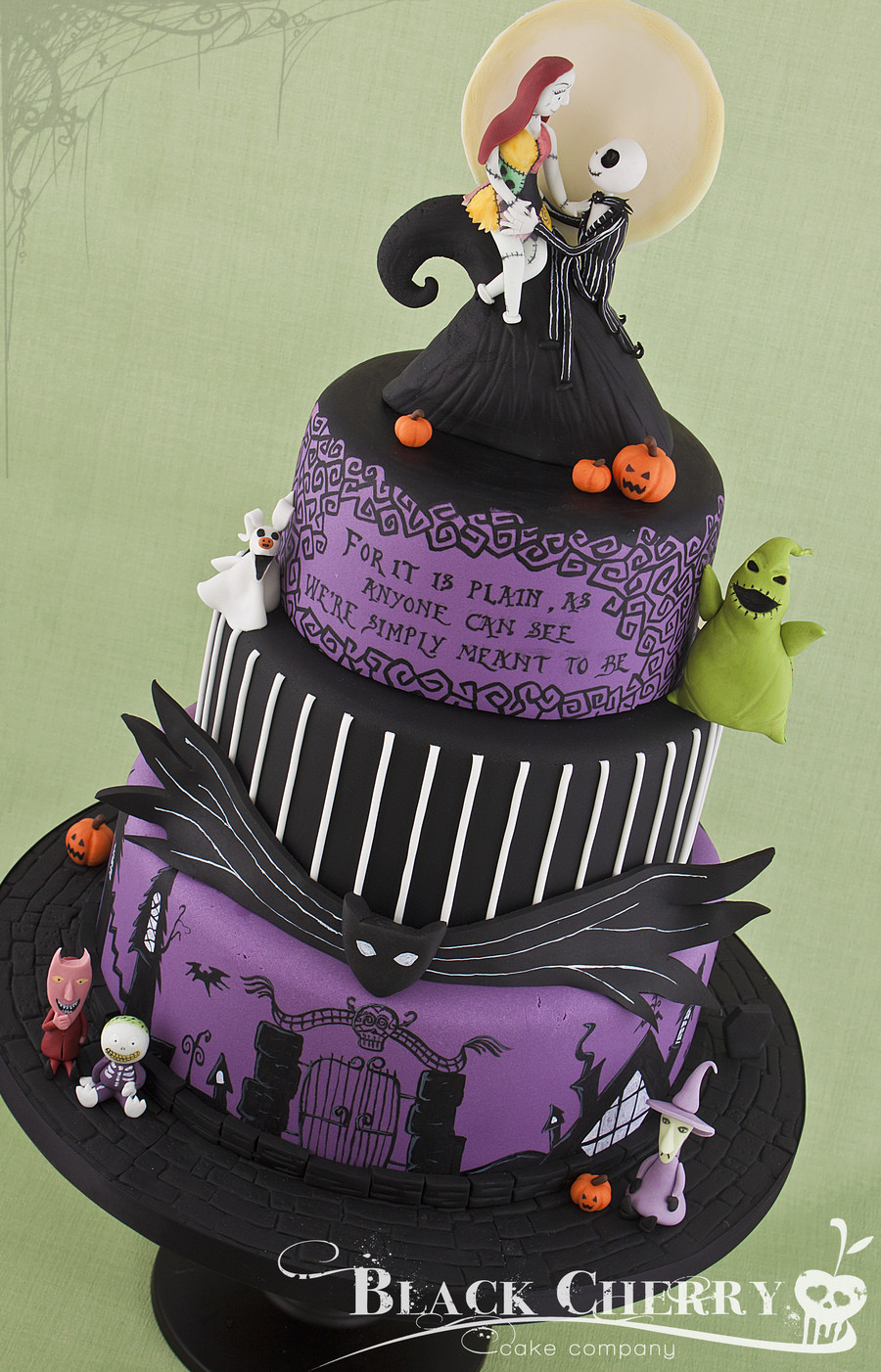 Nightmare Before Christmas Cakes Decorations
 Nightmare Before Christmas Wedding Cake CakeCentral