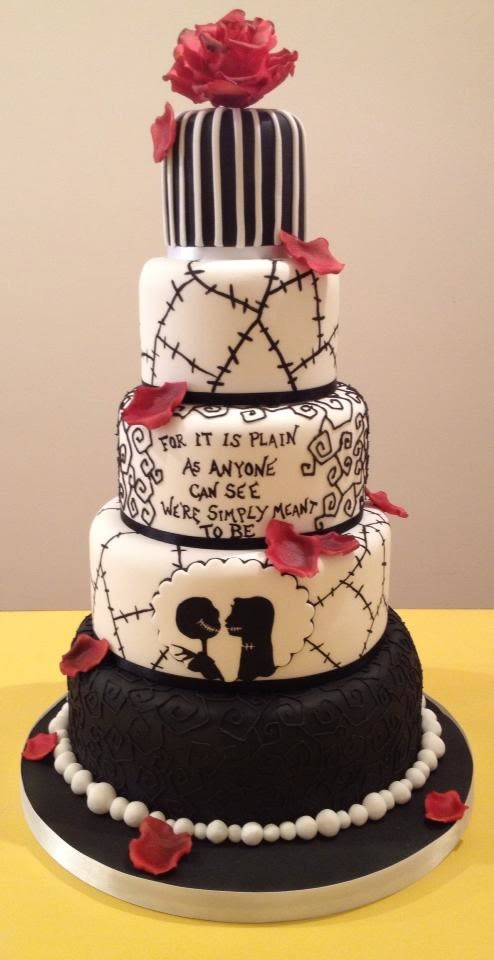 Nightmare Before Christmas Cakes Decorations
 The NIghtmare Before Christmas Wedding cake Cake by The