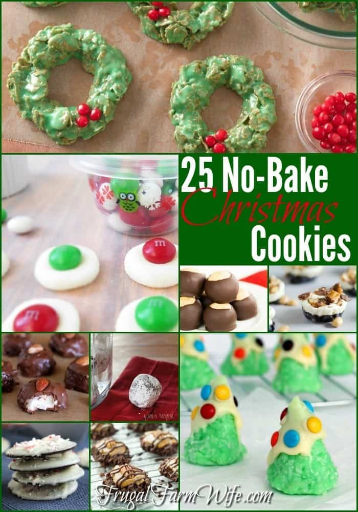 No Bake Christmas Tree Cookies
 25 No Bake Christmas Cookies
