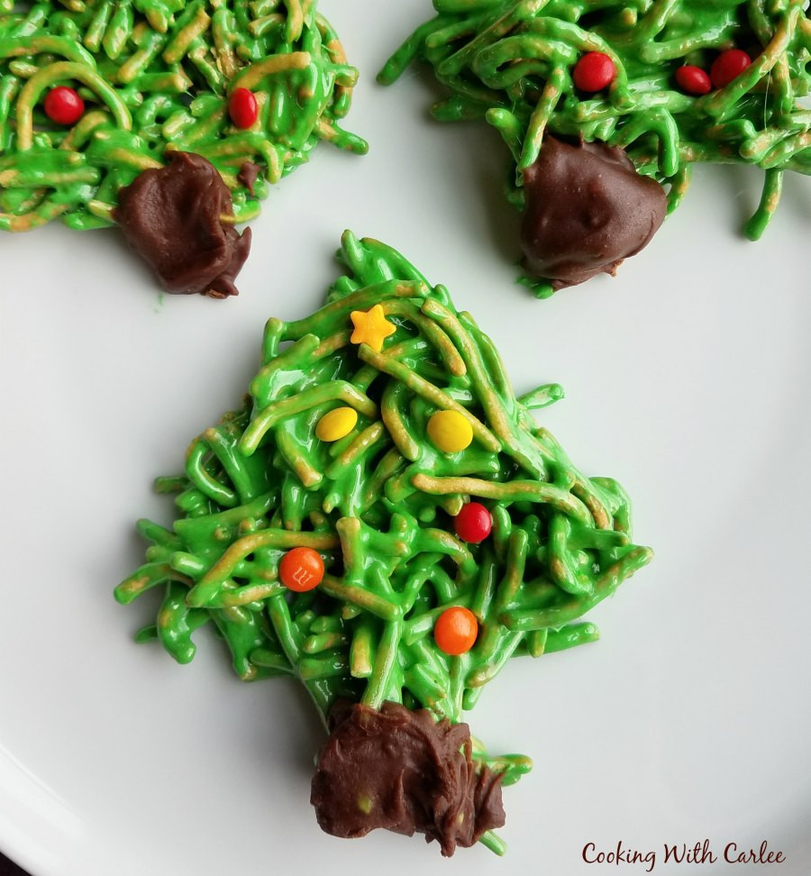 No Bake Christmas Tree Cookies
 Cooking With Carlee No Bake Christmas Tree Cookies