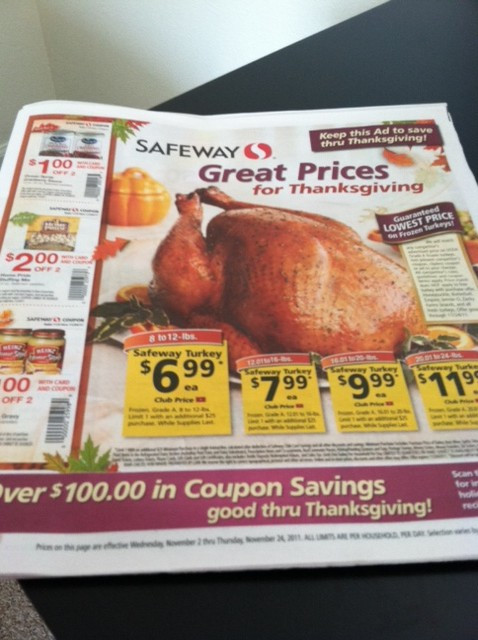 Order Thanksgiving Dinner Safeway
 Thanksgiving Coupons and Deals at Safeway 2011