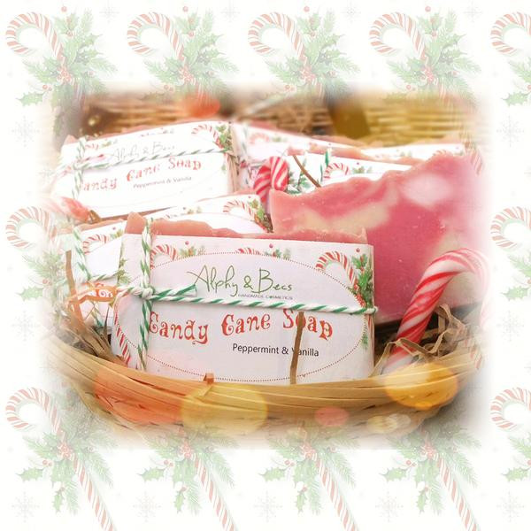 Organic Christmas Candy
 Natural Christmas Soap "Candy Cane" – Alphy & Becs