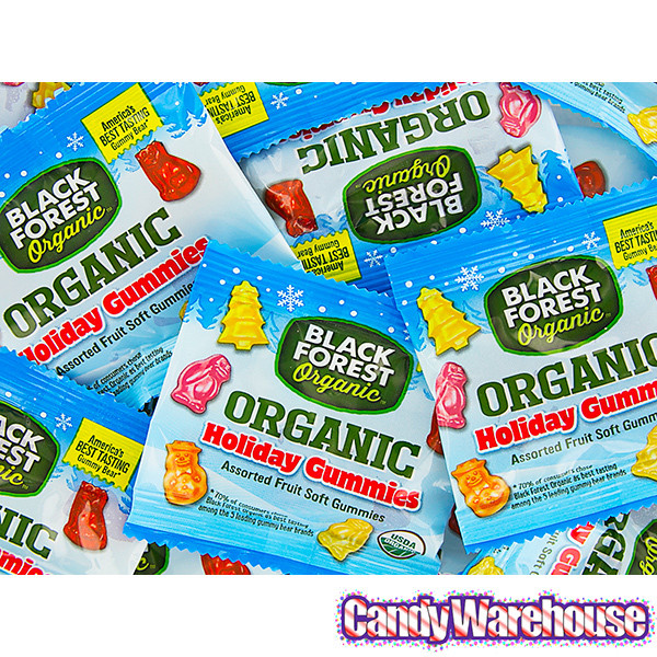 Organic Christmas Candy
 Black Forest Organic Holiday Gummy Candy Snack Packs 20