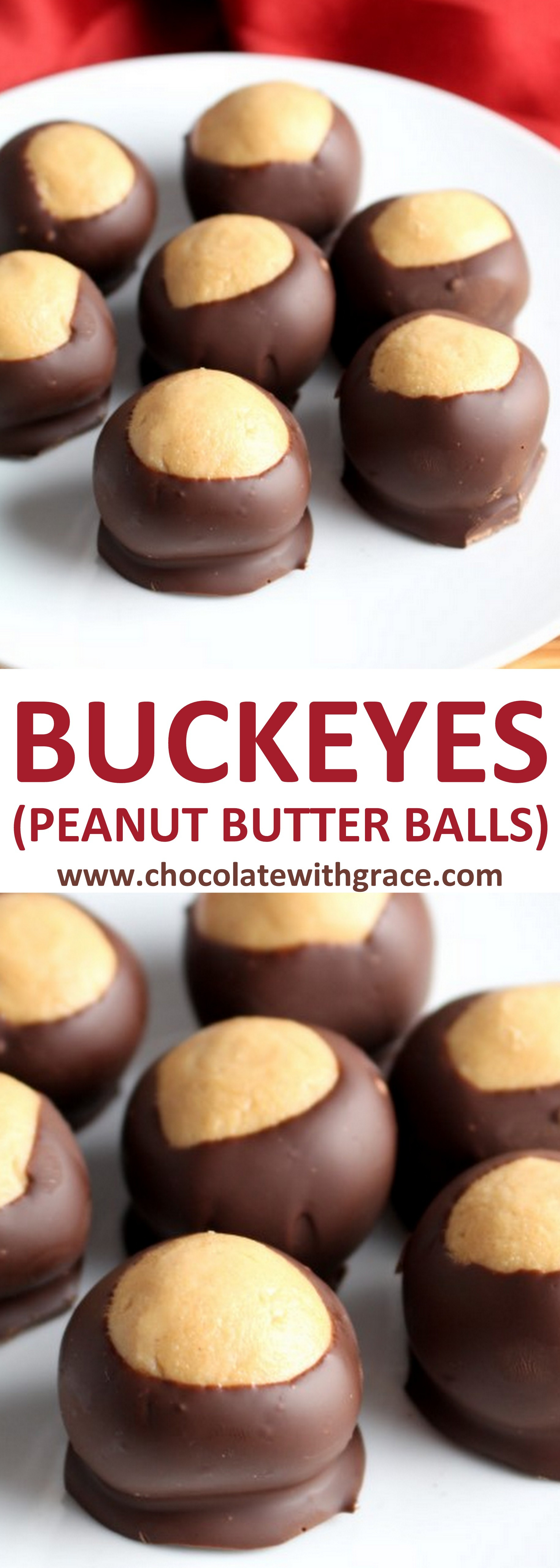 Peanut Butter Christmas Candy
 Buckeyes Peanut Butter Balls Chocolate With Grace