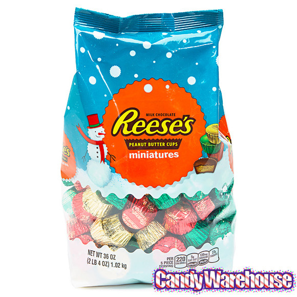 Peanut Butter Christmas Candy
 Christmas Reese s Peanut Butter Cups Miniatures 36 Ounce
