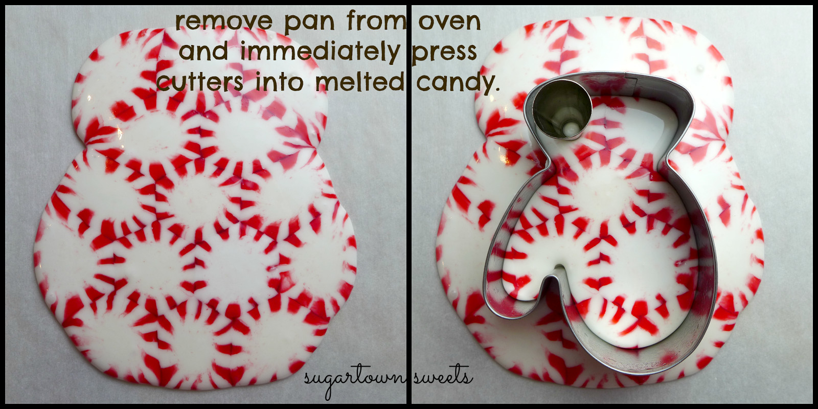 Peppermint Candy Christmas Ornaments
 Sugartown Sweets Melted Peppermint Ornaments Mittens