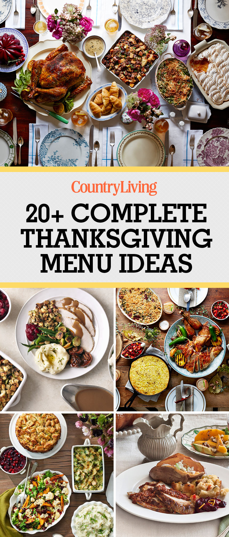 Photos Of Thanksgiving Dinners
 26 Thanksgiving Menu Ideas Thanksgiving Dinner Menu Recipes