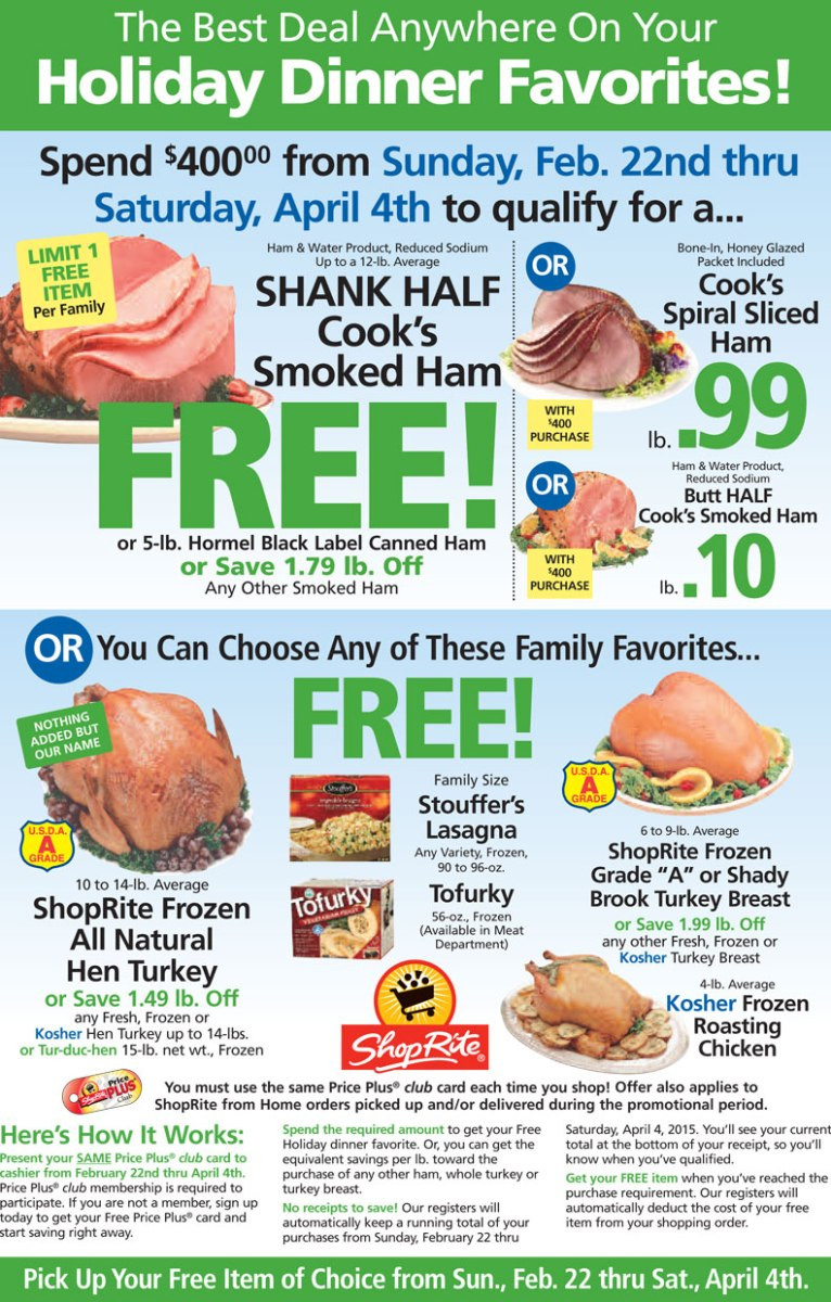 Pick N Save Thanksgiving Dinners
 FREE Holiday Dinner Favorite beginning Sunday April 22