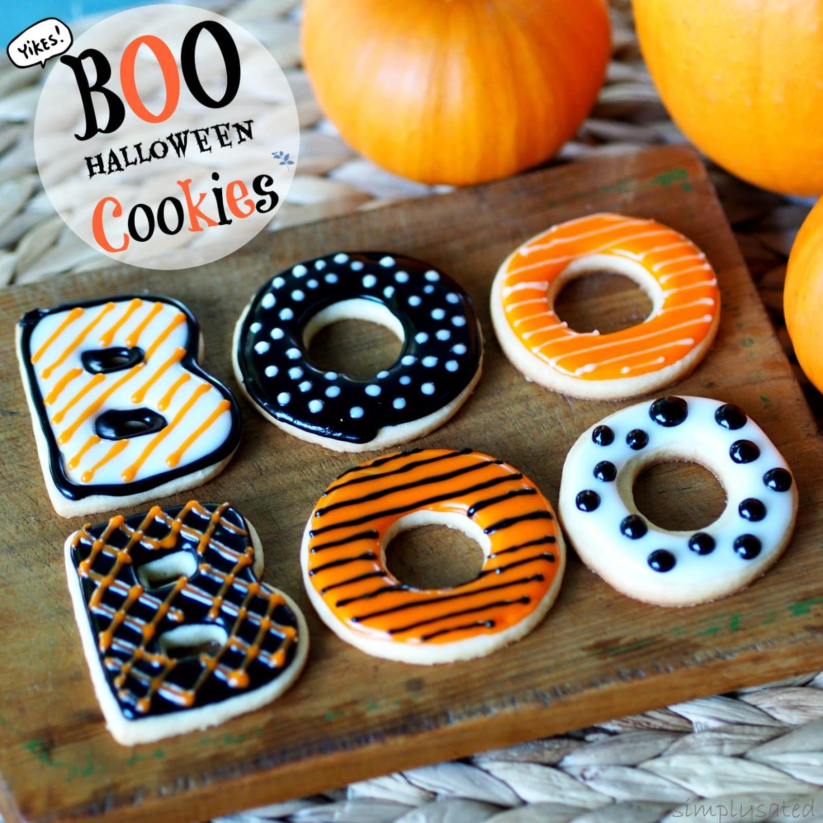 Pictures Of Halloween Cookies
 BOO Halloween Cookies