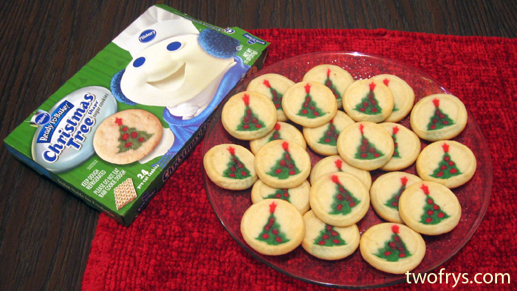 Pillsbury Christmas Tree Cookies
 Two Frys Pillsbury Christmas Tree Shape Sugar Cookies