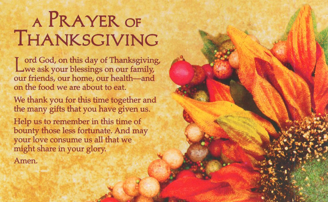 Prayer For Thanksgiving Dinner
 A prayer of Thanksgiving thanksgiving prayer grateful