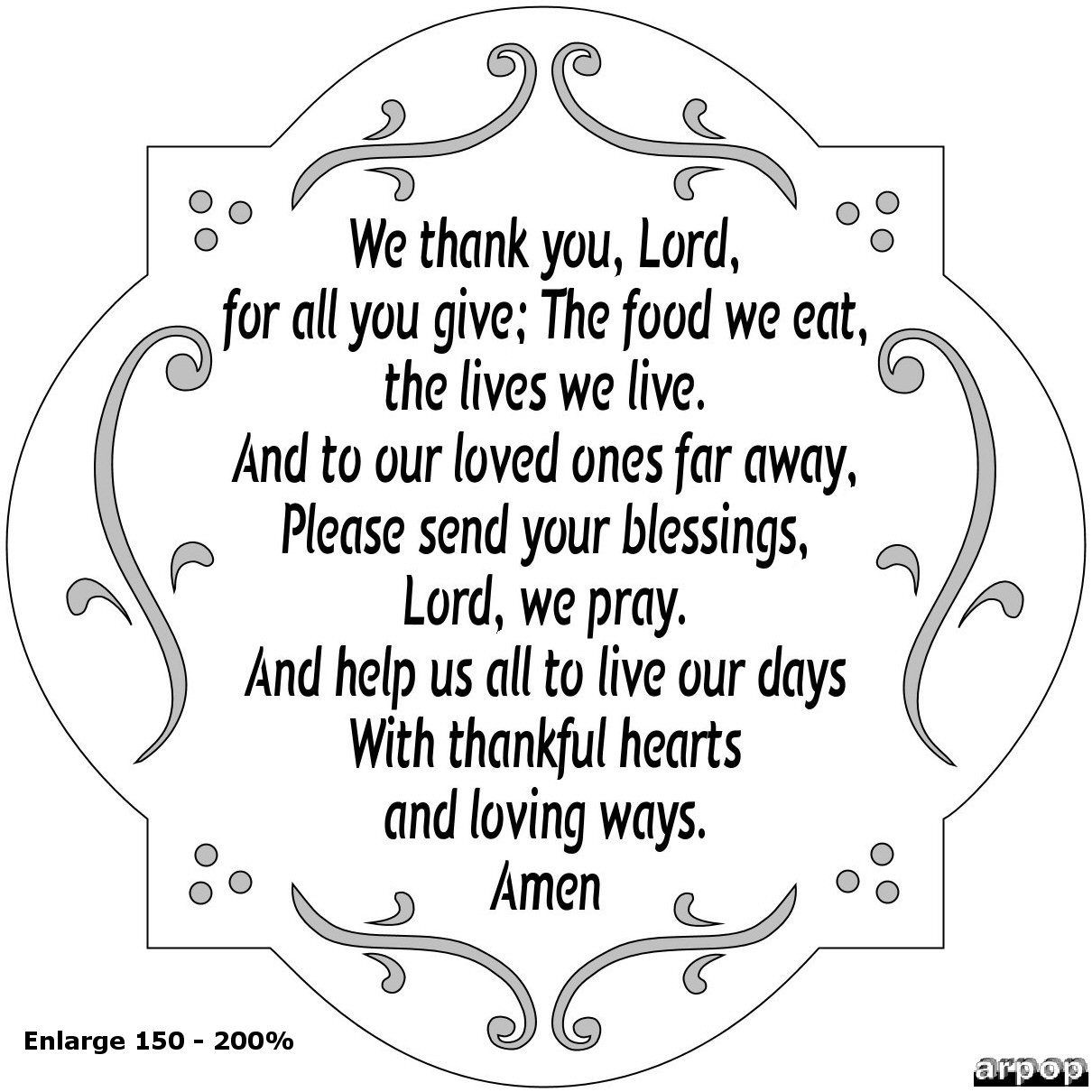 Prayer For Thanksgiving Dinner
 A Thanksgiving Prayer Crafts