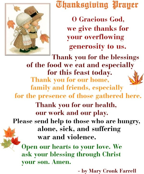 Prayer For Thanksgiving Dinner
 Best 25 Thanksgiving prayers ideas on Pinterest