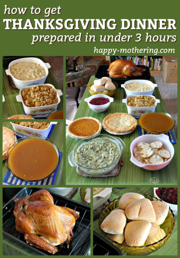 Prepared Thanksgiving Dinners
 How to Get Thanksgiving Dinner Prepared in Under 3 Hours