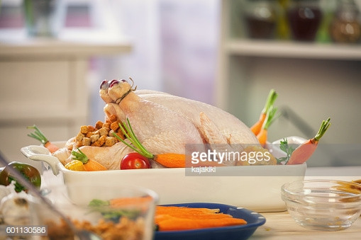 Preparing A Turkey For Thanksgiving
 Preparing Turkey For Thanksgiving Dinner Stock
