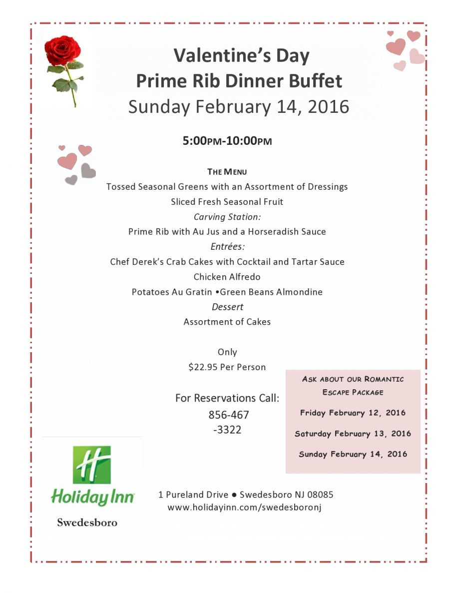Prime Rib Dinner Menu Christmas
 Valentine s Day Prime Rib Dinner Buffet Holiday Inn