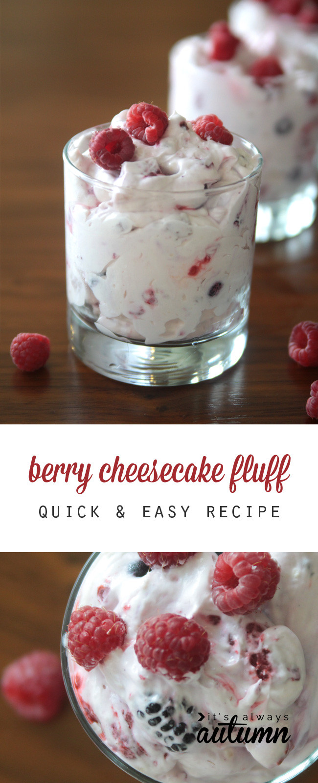 Quick And Easy Christmas Desserts
 berry cheesecake fluff a lighter holiday dessert It s