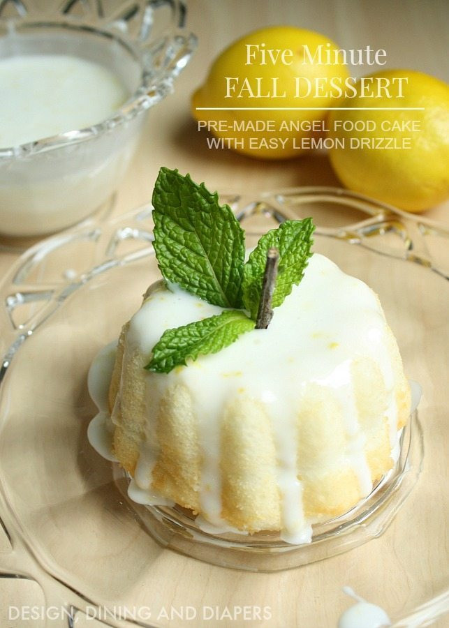Quick And Easy Fall Desserts
 Pumpkin Angel Food Cake With Lemon Drizzle Taryn Whiteaker