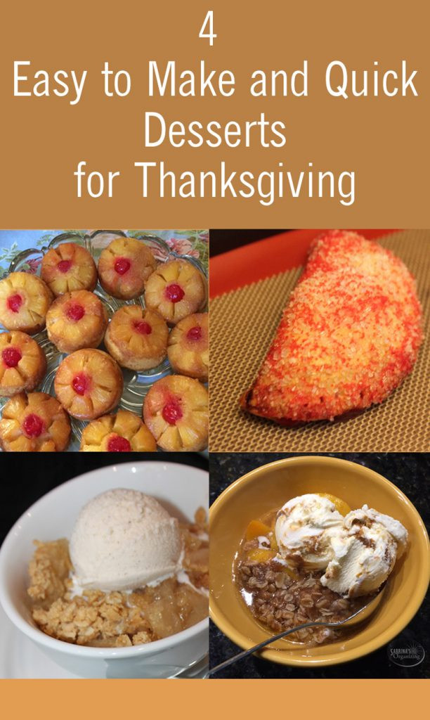 Quick And Easy Thanksgiving Desserts
 4 Easy to Make and Quick Desserts for Thanksgiving
