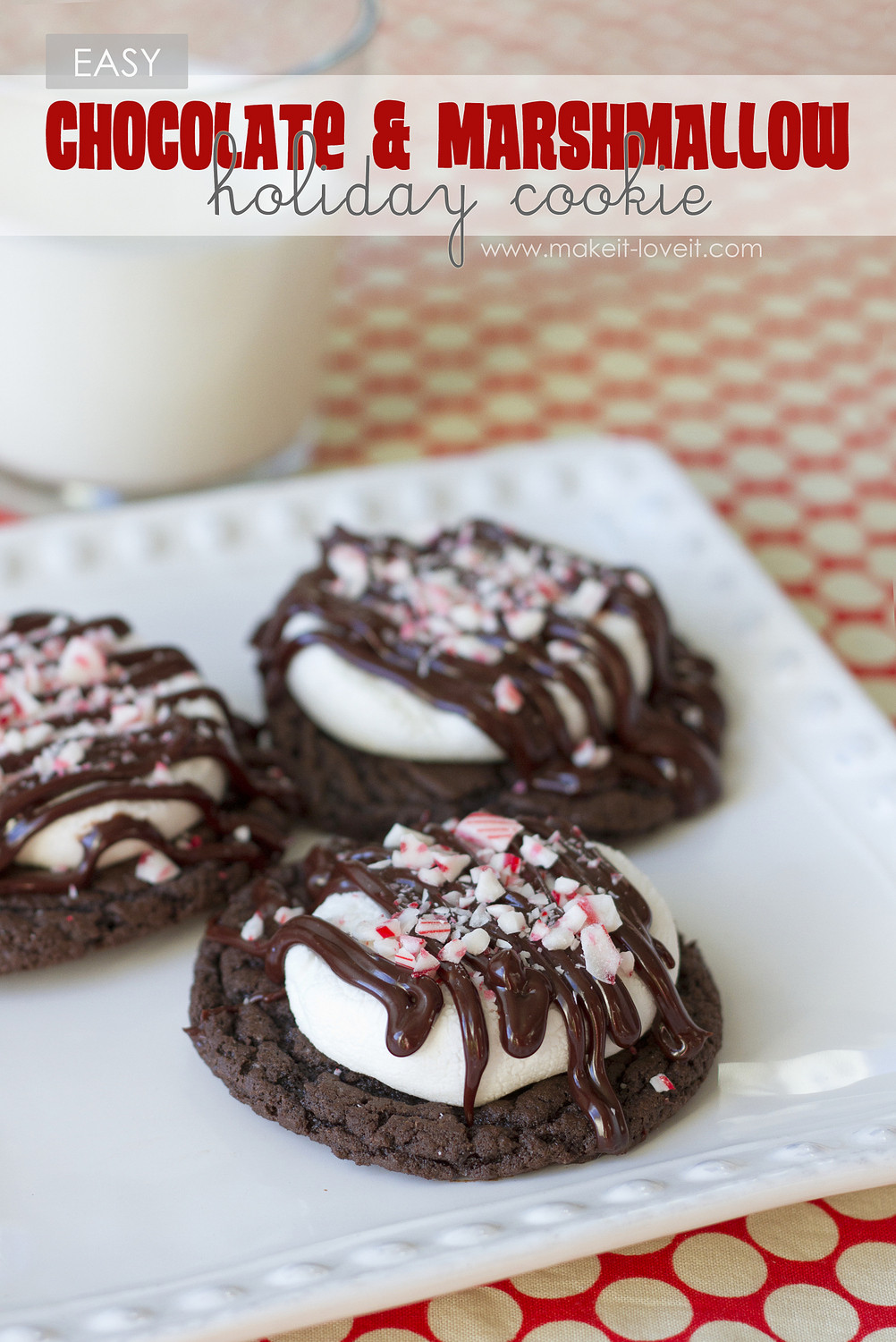 Quick Christmas Cookies
 EASY Chocolate & Marshmallow Holiday Cookie plus a