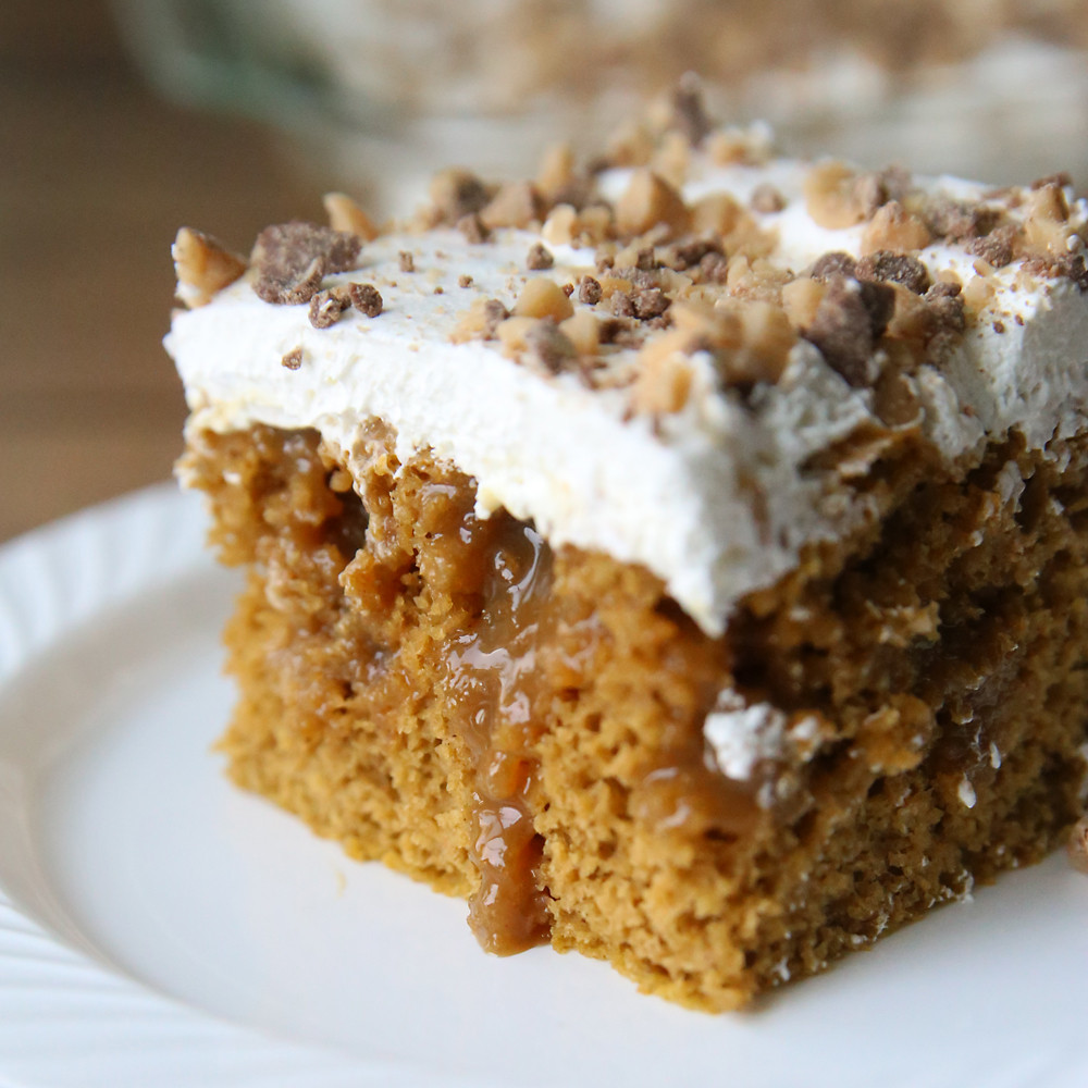 Quick Fall Desserts
 quick easy pumpkin caramel poke cake recipe It s