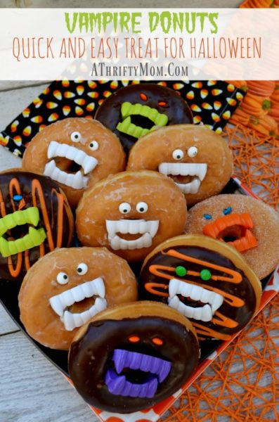 Quick Halloween Desserts
 Vampire Donuts with Fangs A Quick and Easy Treat For
