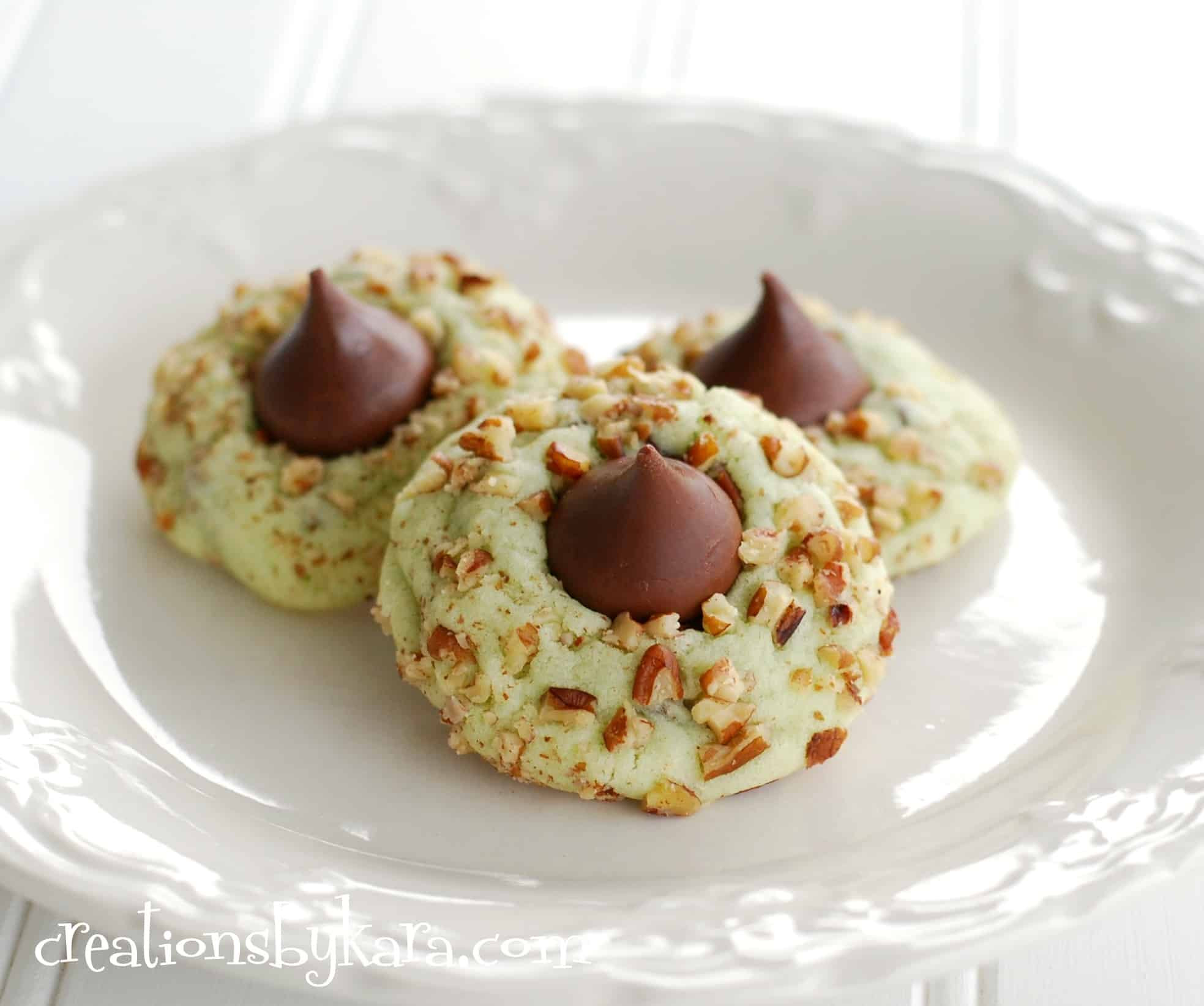 Recipe Christmas Cookies
 Pistachio kiss cookies