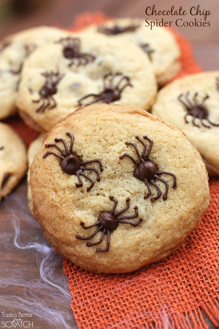 Recipe For Halloween Cookies
 Chocolate Chip Spider Cookies