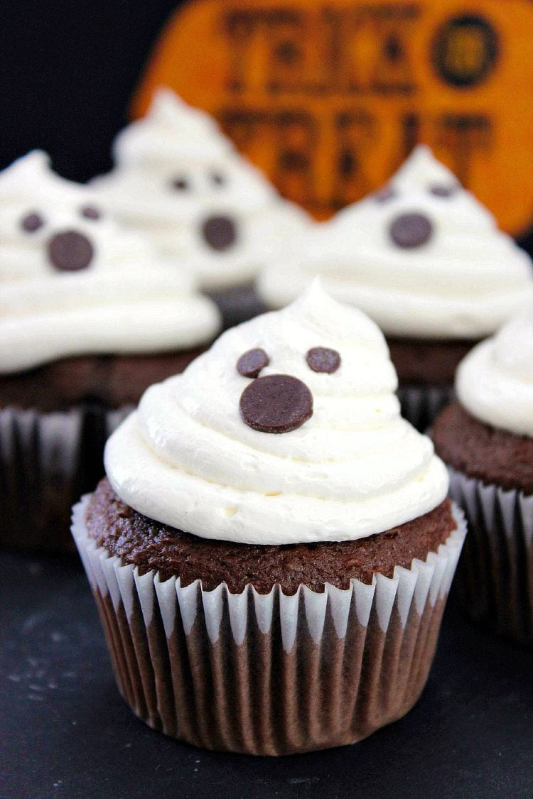 Recipe For Halloween Cupcakes
 Halloween Ghost Cupcakes Recipe