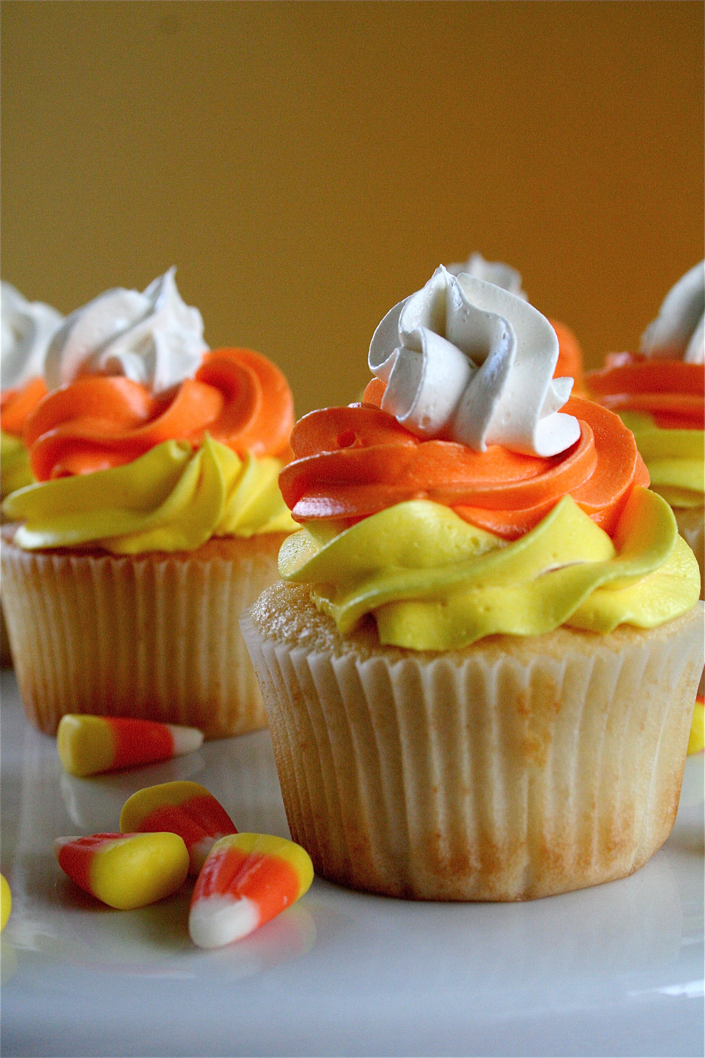 Recipe For Halloween Cupcakes
 Candy Corn Cupcakes