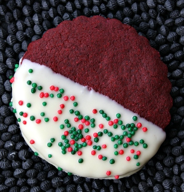 Red Velvet Christmas Cookies
 Red Velvet Shortbread Cookies