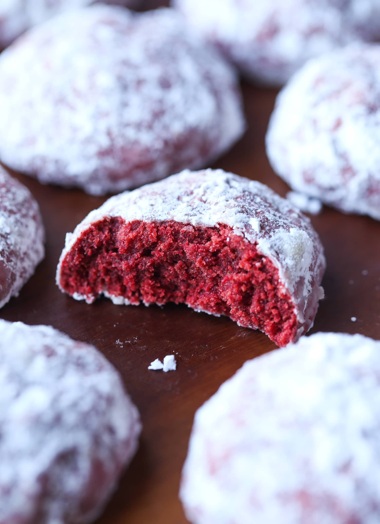 Red Velvet Christmas Cookies
 Red Velvet Snowball Cookies