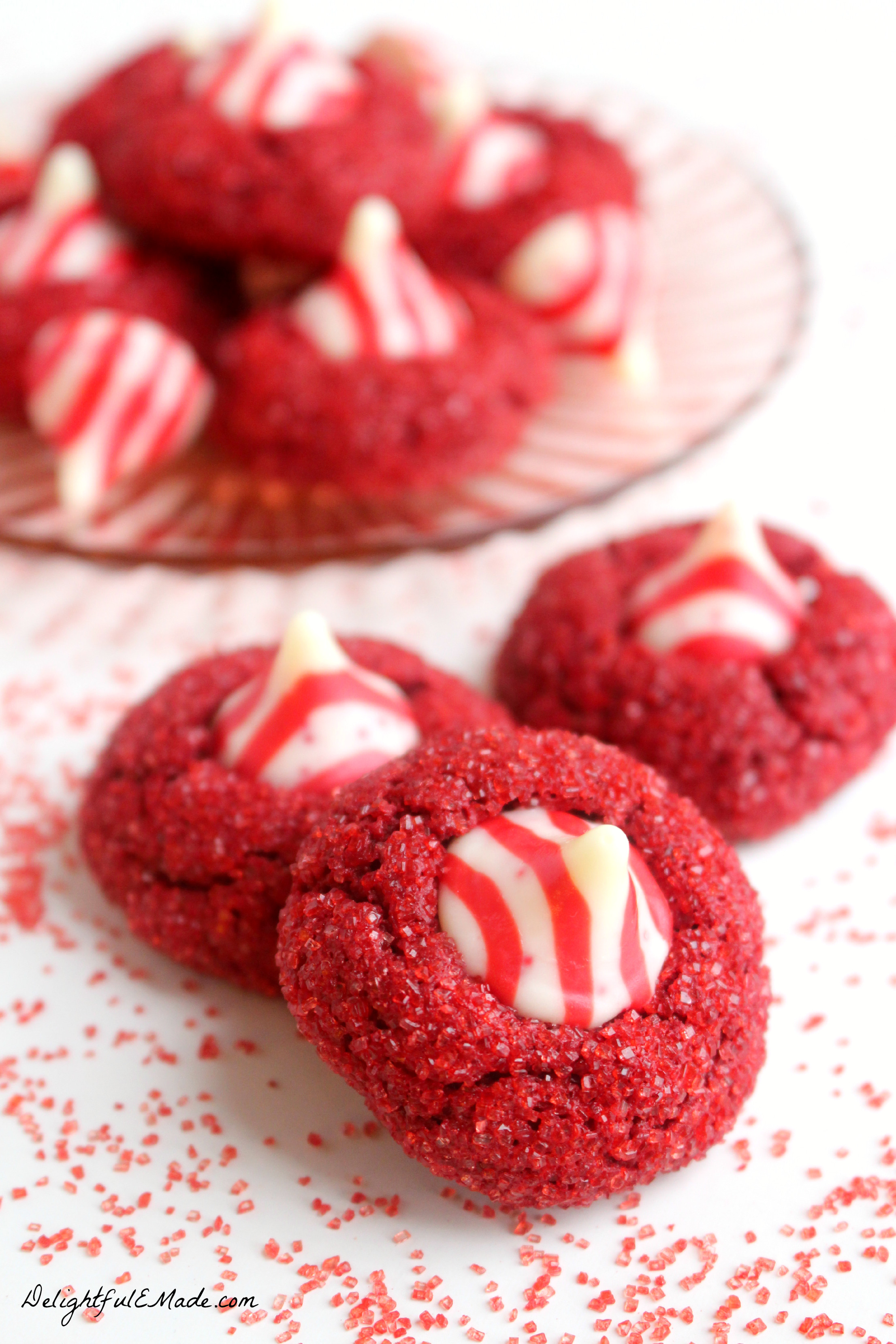 Red Velvet Christmas Cookies
 Red Velvet Candy Cane Kiss Cookies Delightful E Made