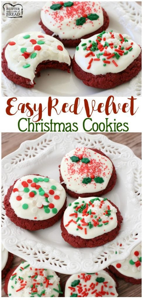 Red Velvet Christmas Cookies
 RED VELVET CHRISTMAS COOKIES Butter with a Side of Bread