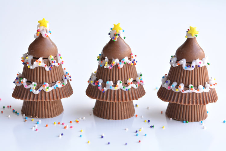 Reeses Christmas Tree Candy
 Peanut Butter Cup Christmas Trees