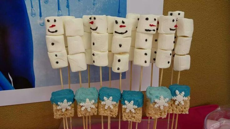 Riley Reid Christmas Cookies
 Marshmallow snowmen and rice crispy treat sticks