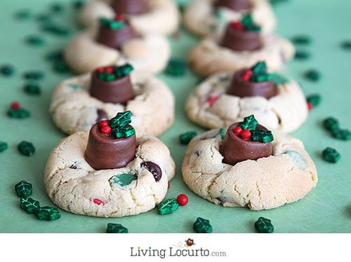 Rolo Christmas Cookies
 Rolo Chocolate Chip Cookies